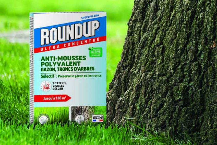 EVERGREEN GARDEN CARE FRANCE : Roundup® anti-mousses polyvalent gazon, troncs d’arbres, le seul anti-mousses gazon sélectif biocontrôle du marché