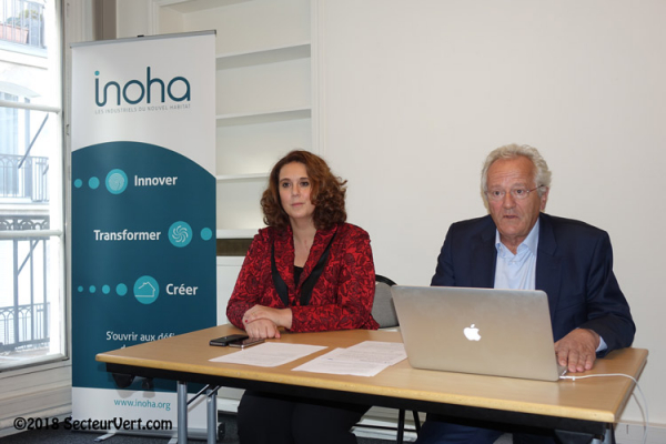 INOHA – Les Industriels du Nouvel Habitat : Valérie DEQUEN, Déléguée Générale et Jean-Eric RICHE, Président 