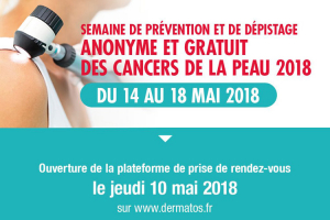 Syndicat National des Dermatos-Vénéréologues, semaine de dépistage actif, anonyme et gratuit, 10 mai 2018